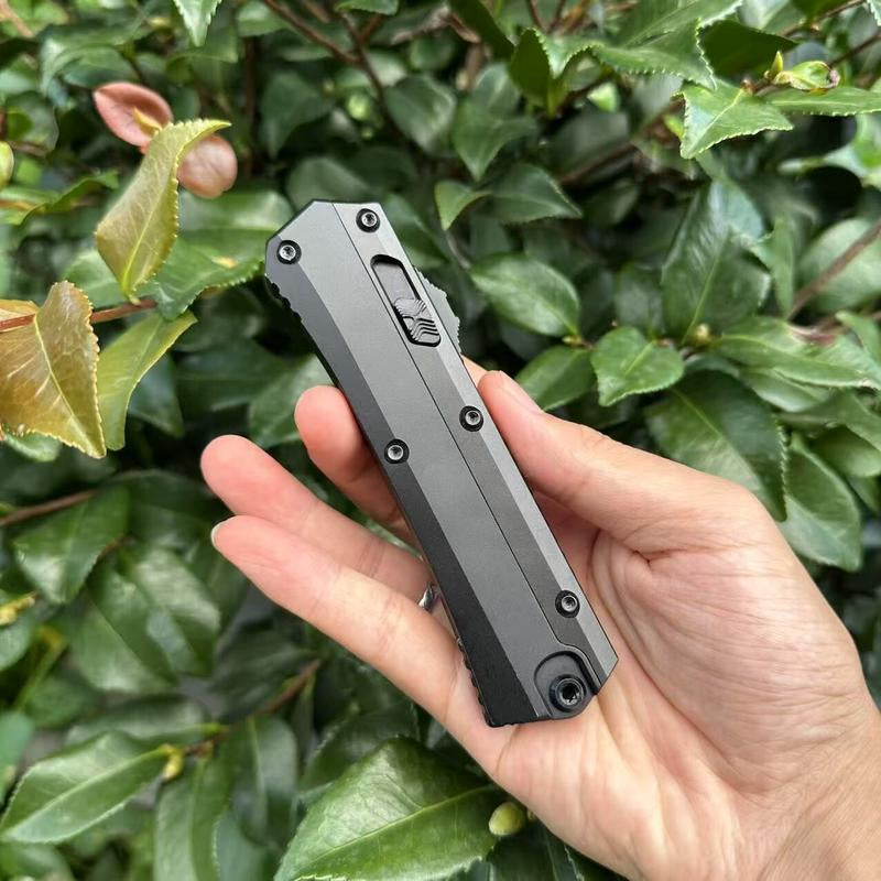 MT M390 Steel EDC Knife with Clip for Fruit Peeling Meat Cutting Camping Outdoor Backpacking Metal Body with Nylon Bag