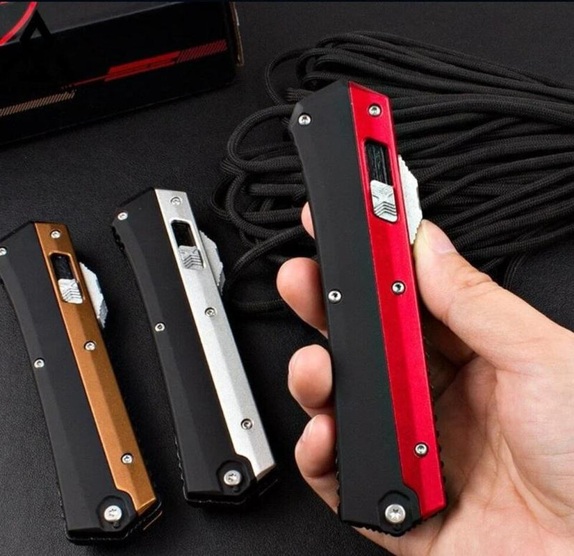 MT M390 Steel EDC Knife with Clip for Fruit Peeling Meat Cutting Camping Outdoor Backpacking Metal Body with Nylon Bag