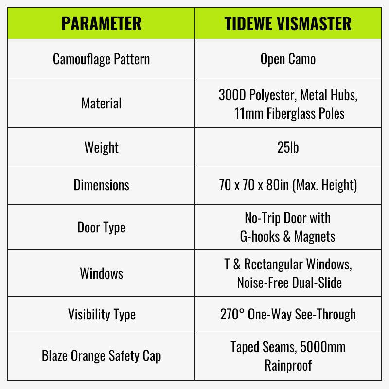 [Dealsforyoudays] Tidewe Vismaster 270° See-Through Hunting Blind with No-Trip Door Deer Blinds