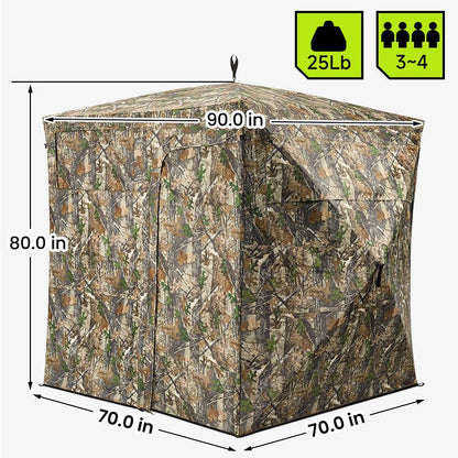 [Dealsforyoudays] Tidewe Vismaster 270° See-Through Hunting Blind with No-Trip Door Deer Blinds