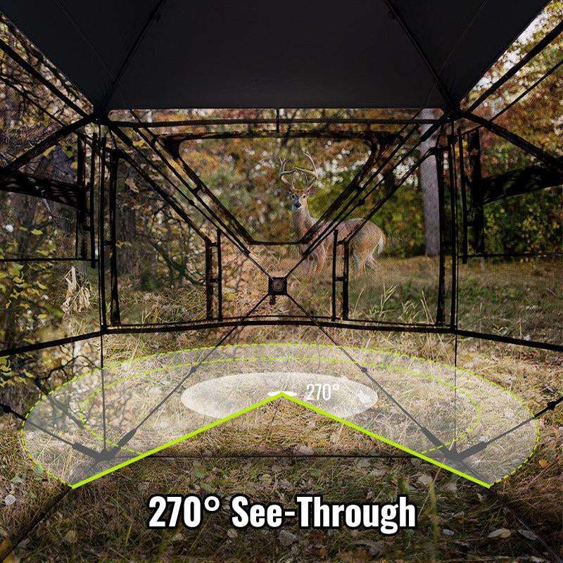 [Dealsforyoudays] Tidewe Vismaster 270° See-Through Hunting Blind with No-Trip Door Deer Blinds