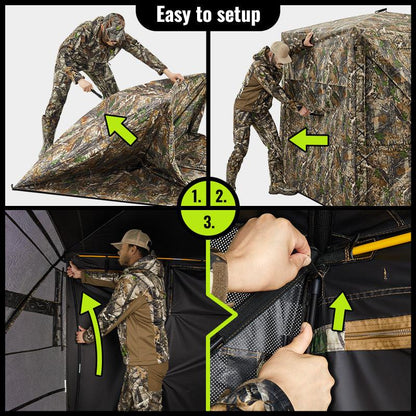 [Dealsforyoudays] Tidewe Vismaster 270° See-Through Hunting Blind with No-Trip Door Deer Blinds