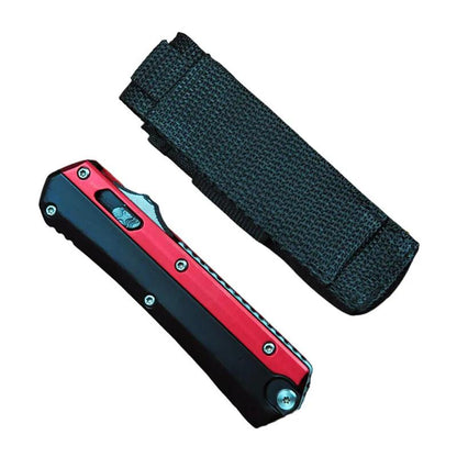 MT M390 Steel EDC Knife with Clip for Fruit Peeling Meat Cutting Camping Outdoor Backpacking Metal Body with Nylon Bag
